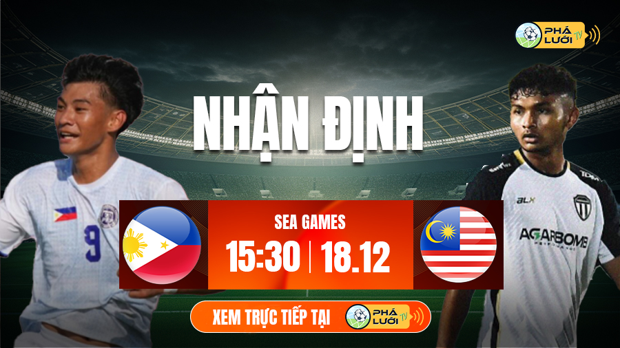 Soi kèo U22 Philippines vs U22 Malaysia hôm nay, 15h30 ngày 18/12, Sea Games 2025